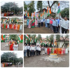 पंचायत समिती, जव्हार येथे स्वातंत्र्य दिनानिमित्त ध्वजारोहण
